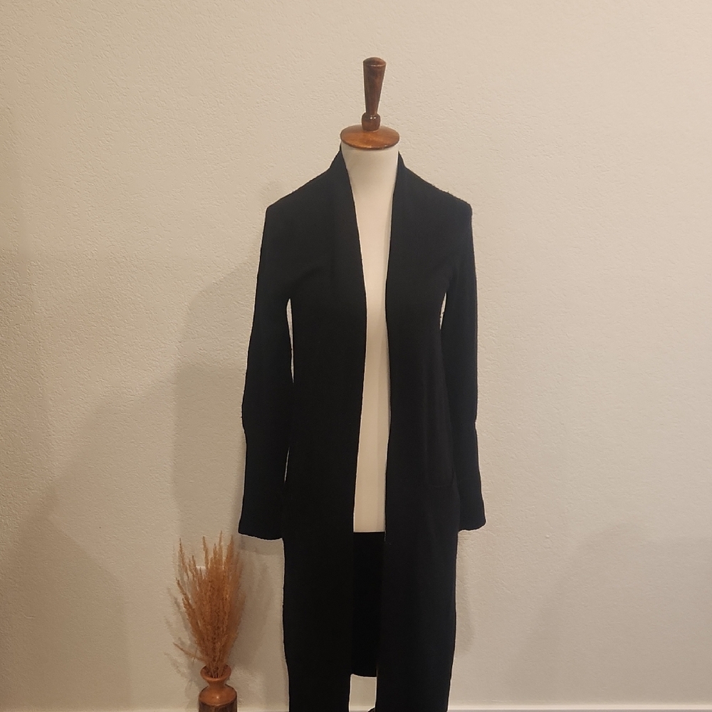 Brown Allan Wool Sweater Cardigan Duster